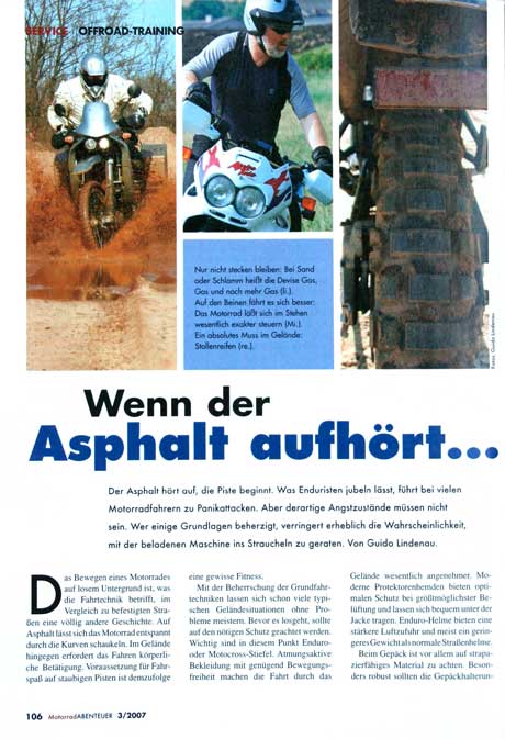 Motorrad Abenteuer